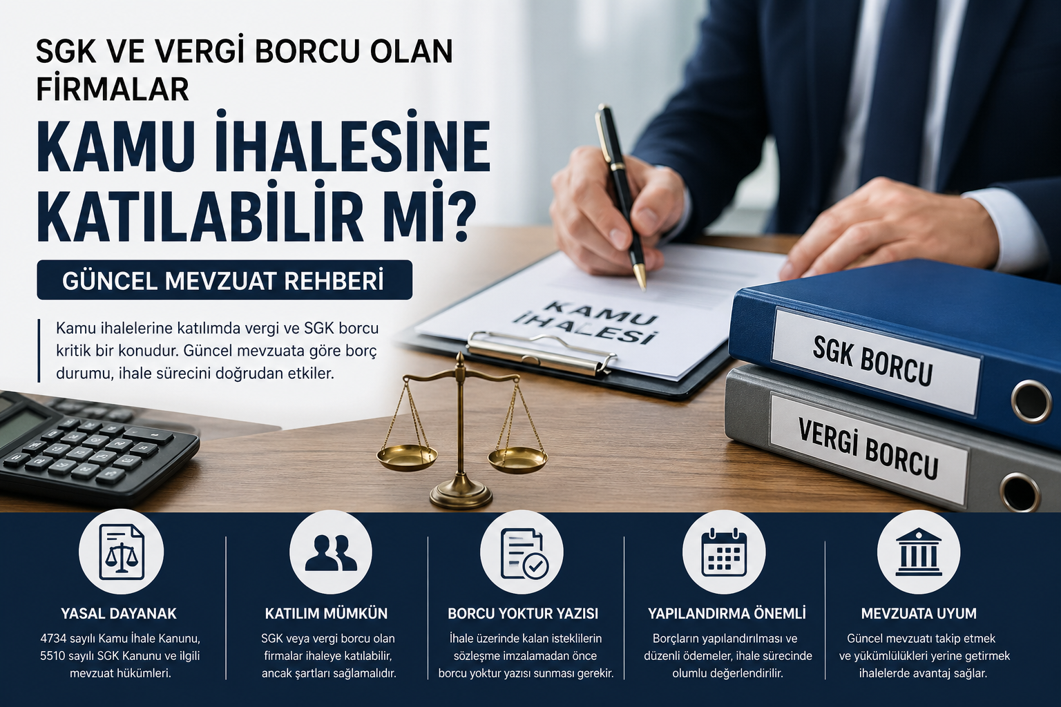 SGK ve Vergi Borcu Olan Firmalar Kamu İhalesine Katılabilir mi Güncel Mevzuat