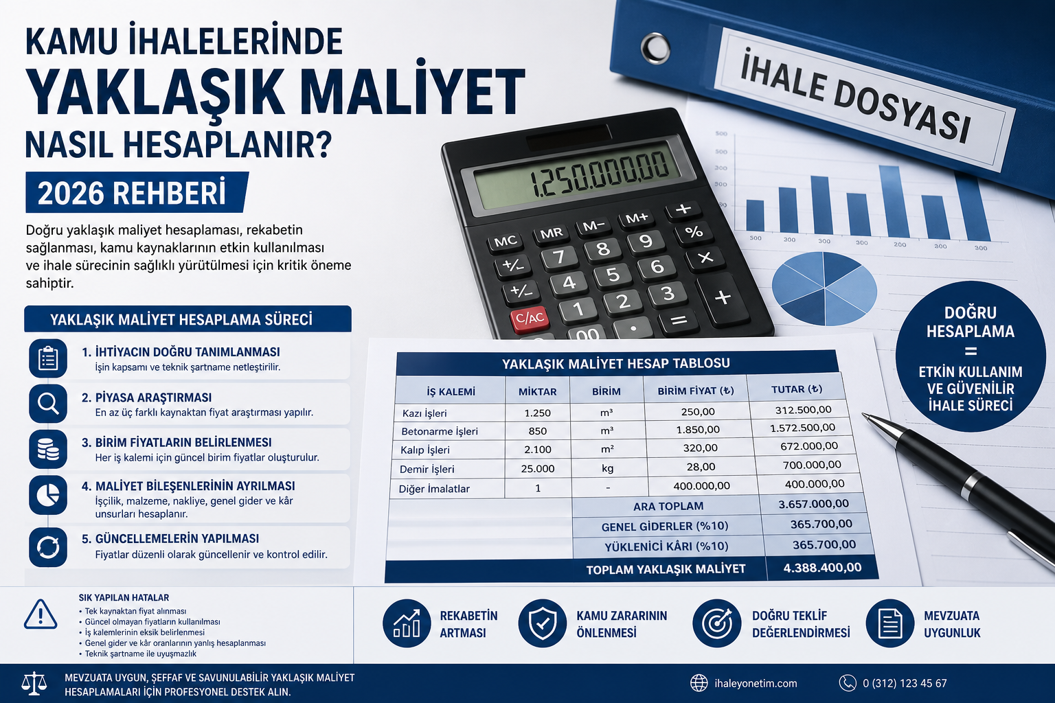 Kamu İhalelerinde Yaklaşık Maliyet Nasıl Hesaplanır 2026 Rehberi