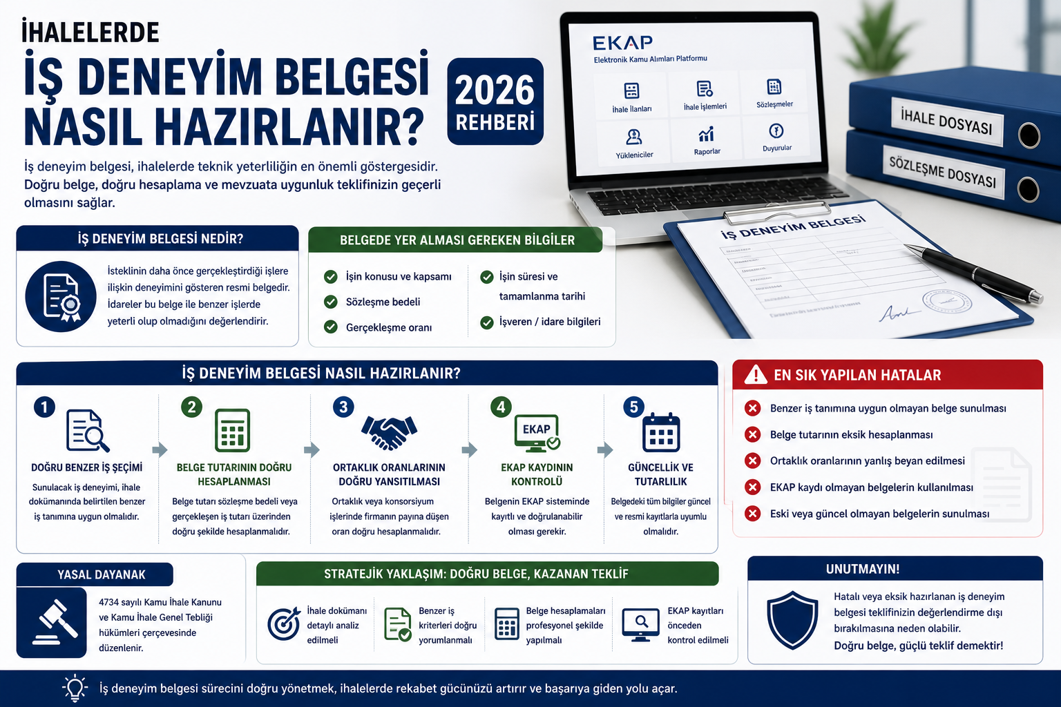 İhalelerde İş Deneyim Belgesi Nasıl Hazırlanır 2026 Rehberi