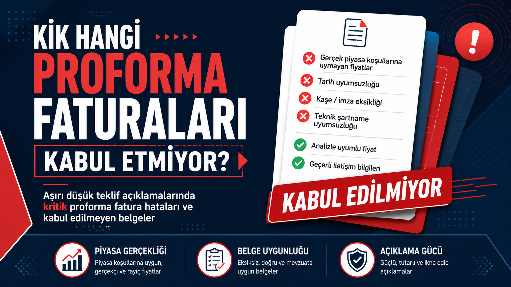 KİK Hangi Proforma Faturaları Kabul Etmiyor?