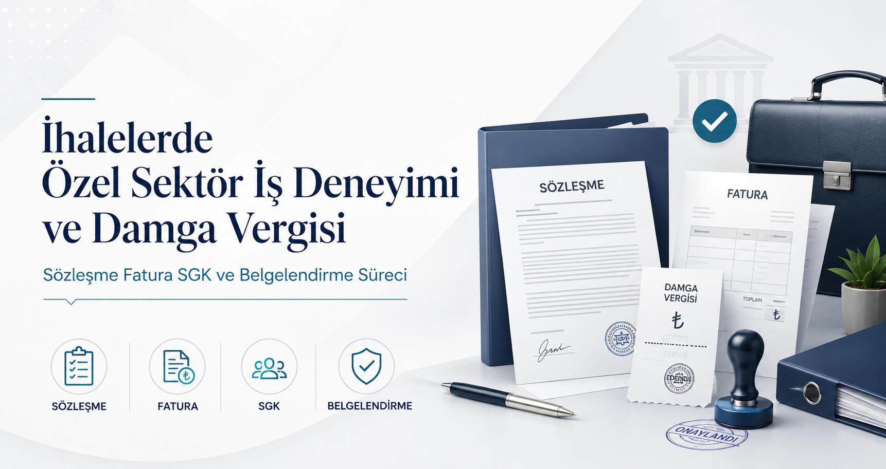 İhalelerde Özel Sektör İş Deneyimi ve Damga Vergisi Belgesi