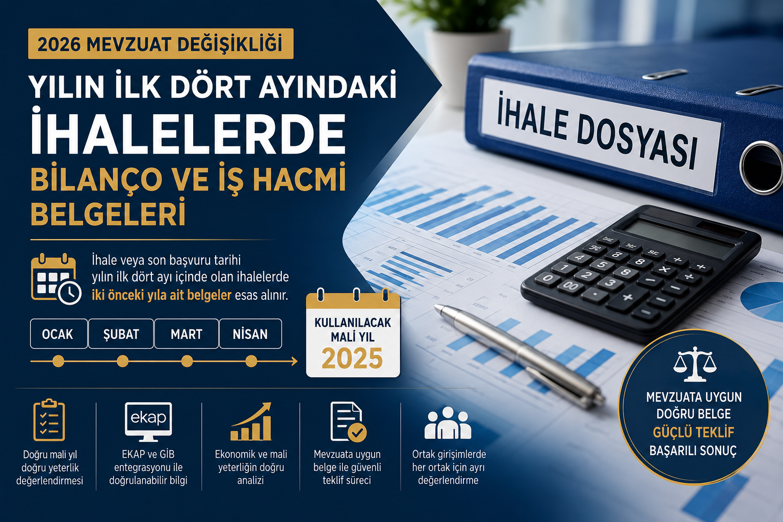 Yılın İlk Dört Ayındaki İhalelerde Bilanço ve İş Hacmi Belgeleri