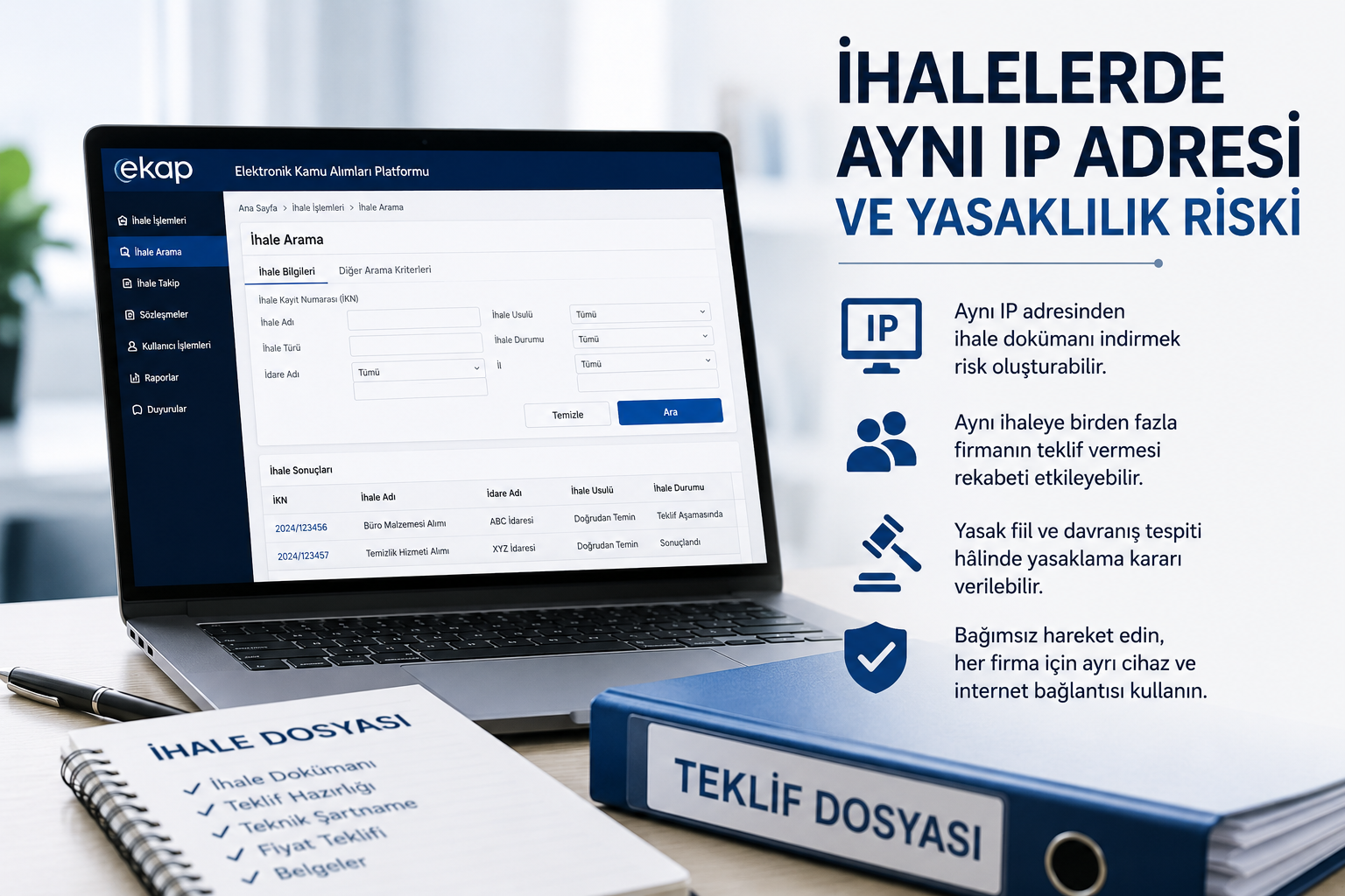 İhalelerde Aynı IP Adresi ve Yasaklılık Riski