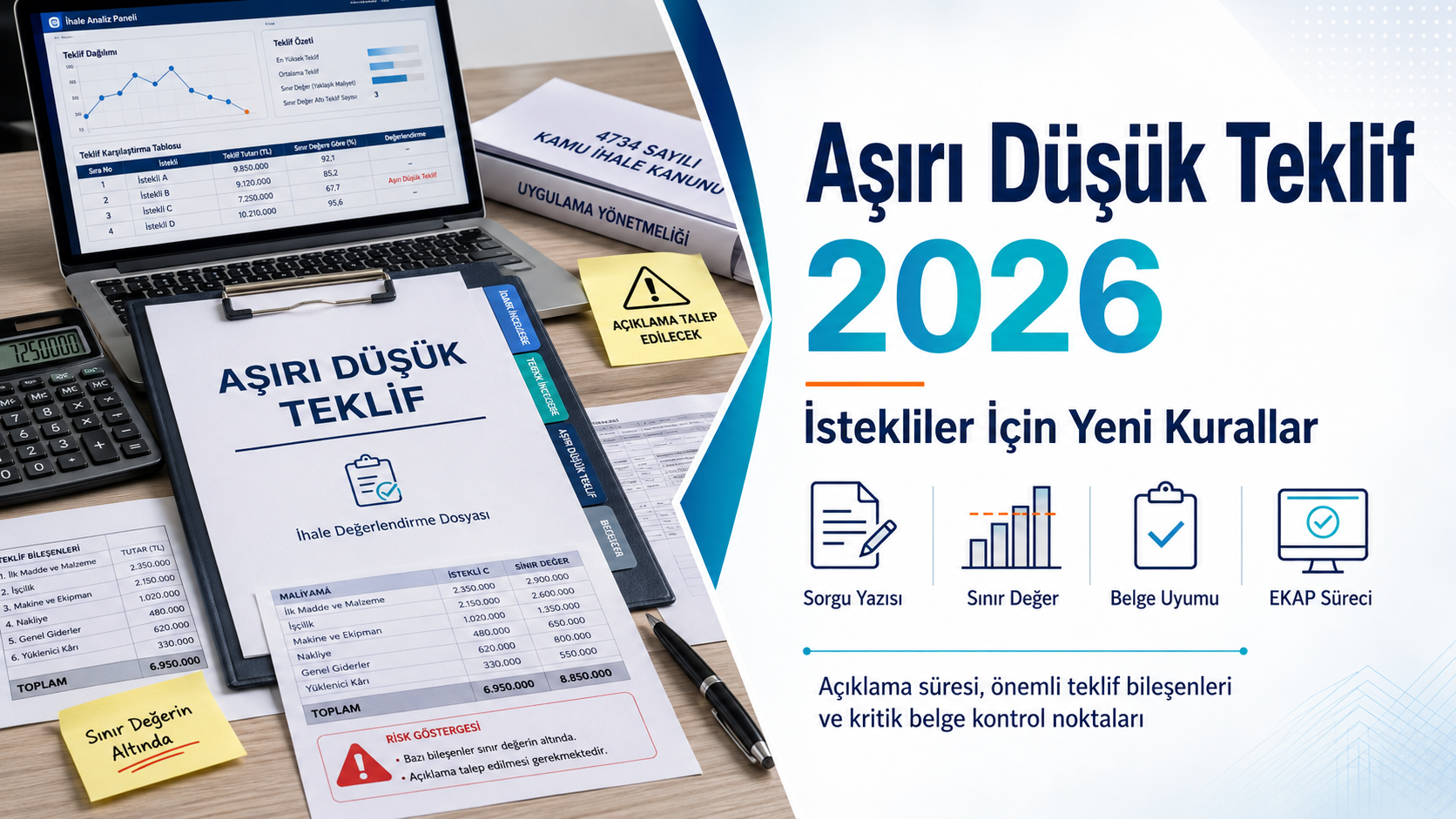 Aşırı Düşük Teklif Açıklaması 2026 İstekliler İçin Yeni Kurallar ve Kritik Riskler
