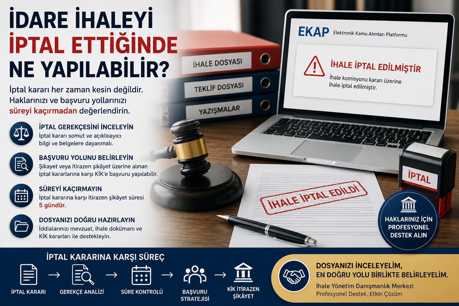 İdare İhaleyi İptal Ettiğinde Ne Yapılabilir