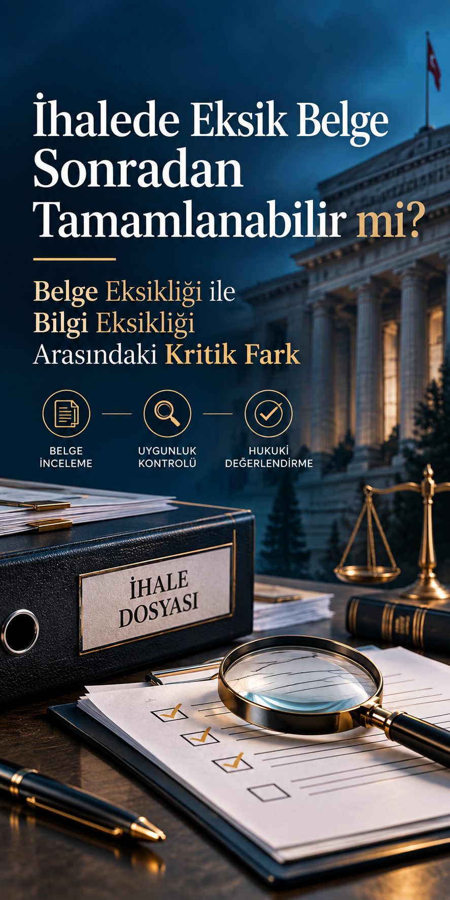 İhalede Eksik Belge Sonradan Tamamlanabilir mi Belge Eksikliği ile Bilgi Eksikliği Arasındaki Kritik Fark